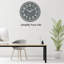 AKCISOT Horloge murale pour salle de bain, petite horloge murale analogique de 10 pouces à pile - Horloge décorative simple et silencieuse pour cuisine, chambre à coucher, bureau personnel, salon, école (gris)