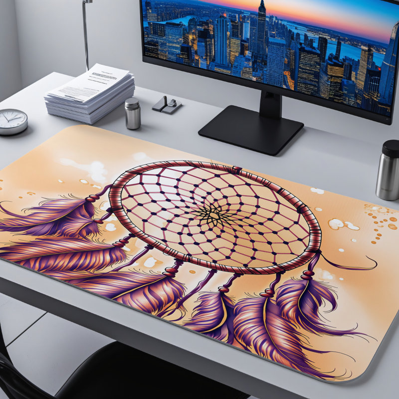 Polyester Desk Pad, 14.4x12.1