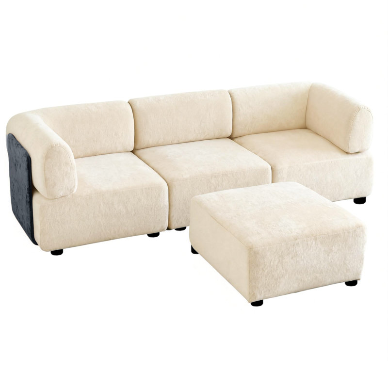3 Seater Sectional, Beige