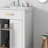 This 24-inch Bathroom Vanity Set With A Porcelain Sink Combines Luxury With Space-saving Features. It Measures 24 Inches Wide By 18 Inches Deep By 34 Inches High And Features Two Soft-close Doors.
