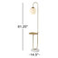 Lampe de table sur pied en laiton 61,25 po Premont