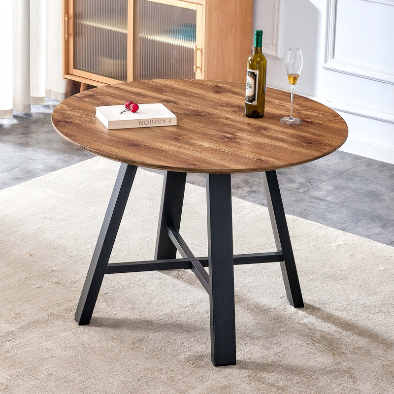Table de salle à manger et table basse moderne et minimaliste, convient à la maison et au bureau, Brun