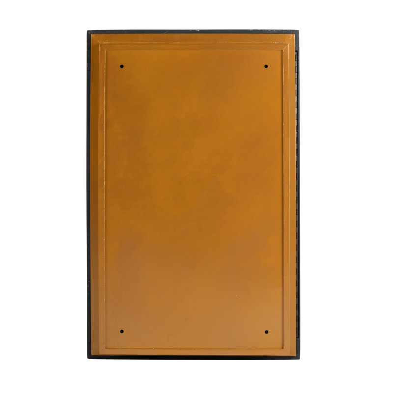 Antique Gold Metal Surface Mount Medicine Cabinet