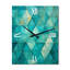 Horloge murale turquoise sur fond triangulaire I - formes abstraites-1827541002