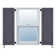 Atlantic Architectural Two Equal Panels, Raised Panel Shutter
