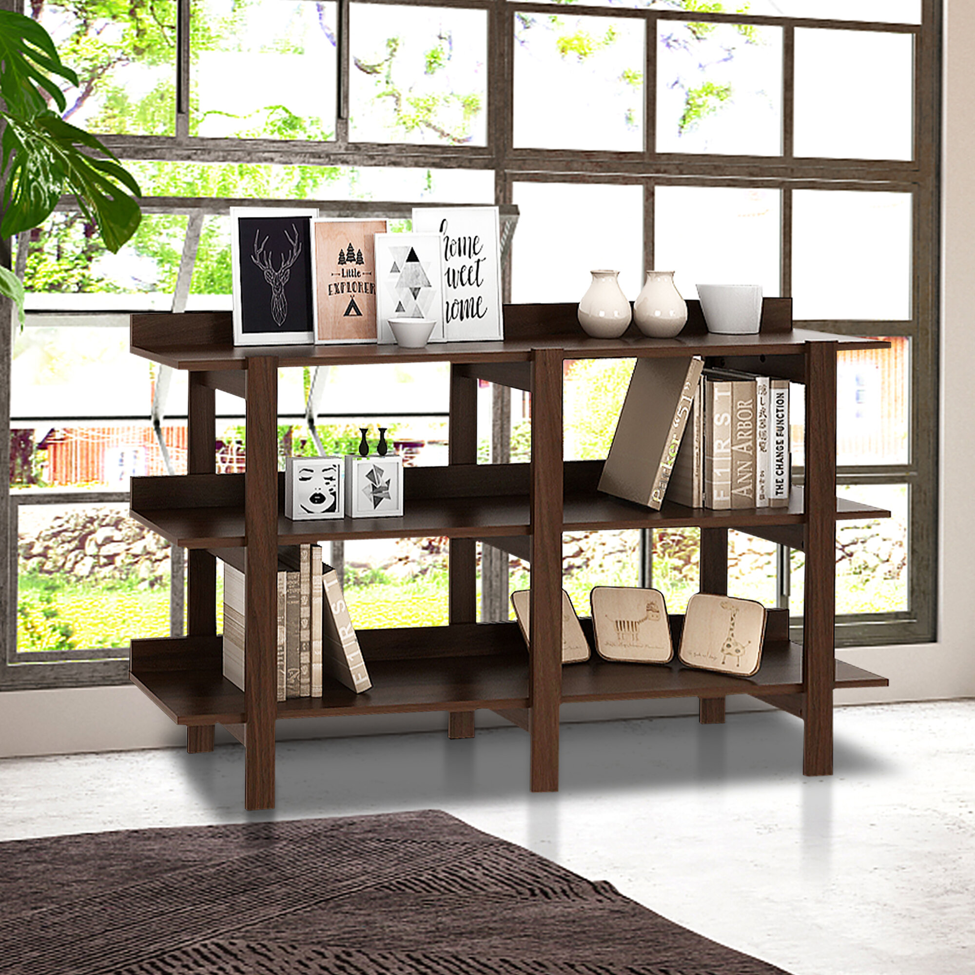 3 shelf console deals table