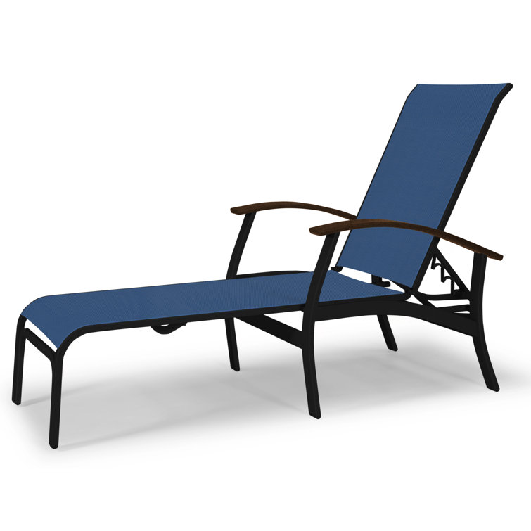 Askar Outdoor Rust-Resistant Metal Chaise Lounge