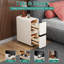 7.8" Wide Fully-Assembled Faux Leather Narrow Nightstand-910471987-925969967