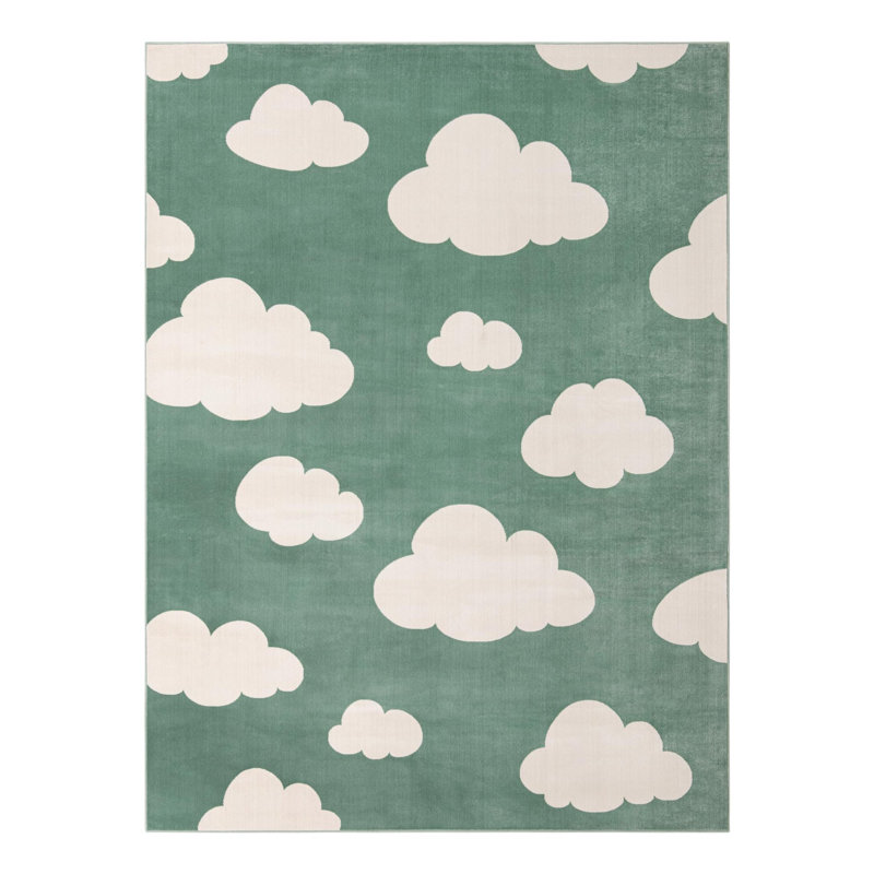 Tapis pour enfant Unique Loom Clouds, Rectangle 9 pi x 12 pi