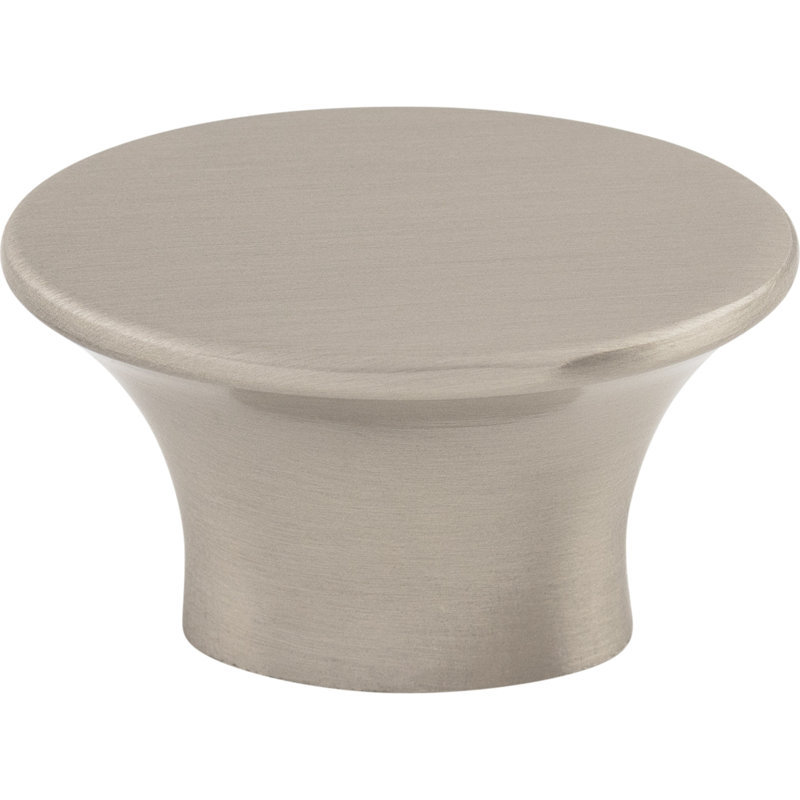 Edgewater 1 5/16" Length Oval Knob, 1 1/2 Length, Brushed Satin Nickel