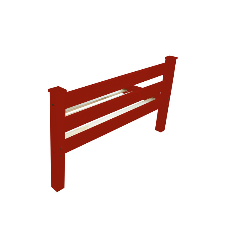 Anaaya Solid Wood Bed Frame, Twin, Red