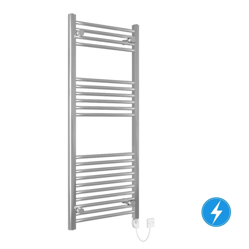 Grist Curved Towel Rail Heated Towel Rails, White