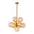 10 - Light Melt Bubble Amber Glass Sputnik Sphere Chandelier