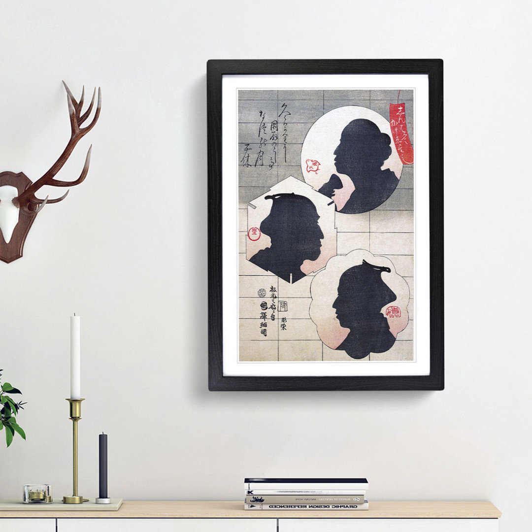 Silhouettes by Utagawa Kuniteru - Picture Frame Painting Print
