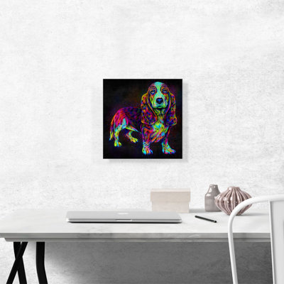 Basset hound - impression sur toile tendue