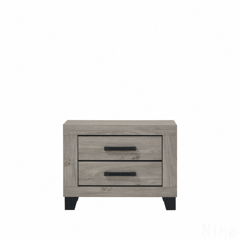 Light Gray Finish Nightstand