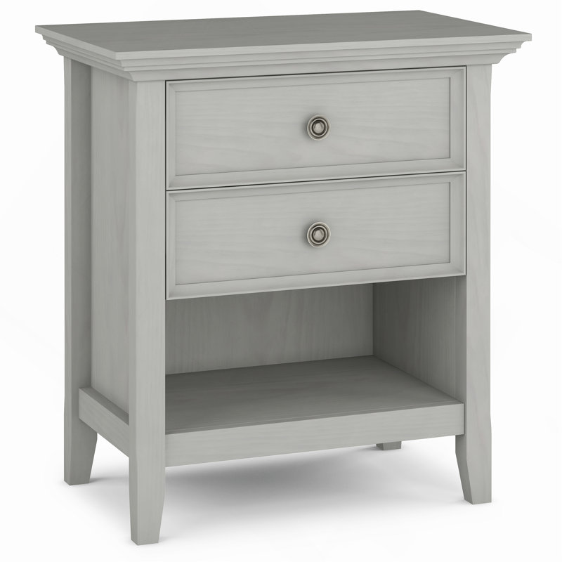 Amherst - Bedside Table - Fog Grey, Gray