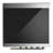 Majestic III Series 30 Inch Induction Range with 4 Induction Elements in White (Burnished Trim)-124828790-124828798