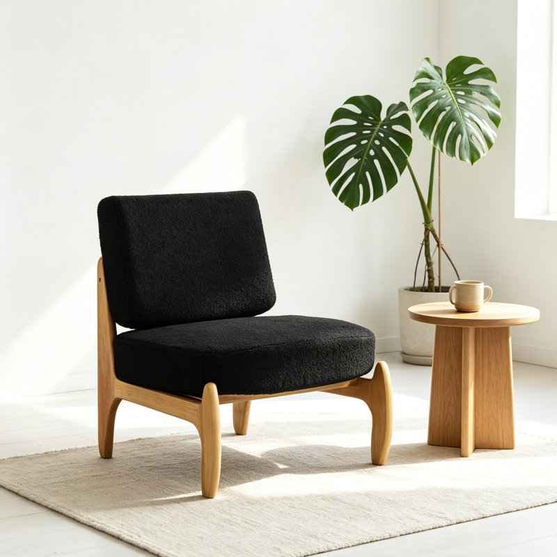 Chaise d'appoint Teddy, Ours en peluche noir, Brun