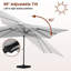 Parasol suspendu en porte-à-faux 10 pi Mukunda-1277399054