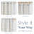 Linen Blend Semi-Sheer Rod Pocket Curtain Pair-654547563-654547555
