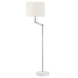 Essex - 2 Light Floor Lamp By Mark D. Sikes - Aged Brass Frame - White Shade