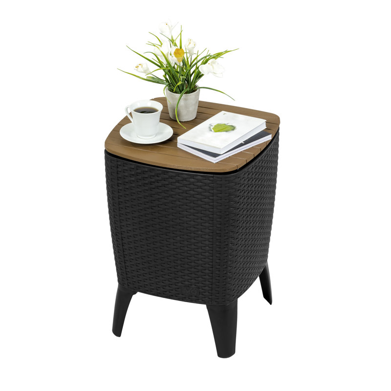 Capri 30.8 Qt. Beverage Cooler Table, Espresso, Espresso