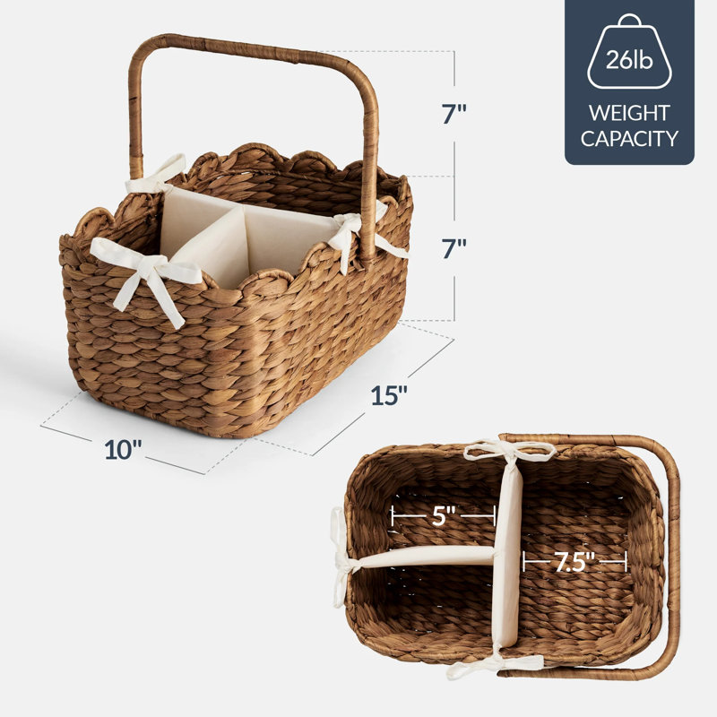 Diaper Caddy Organizer, Chestnut
