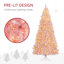 Arbres de Noël avec métal, alliant un éclairage DEL pliable et un rangement de 7,5 pi