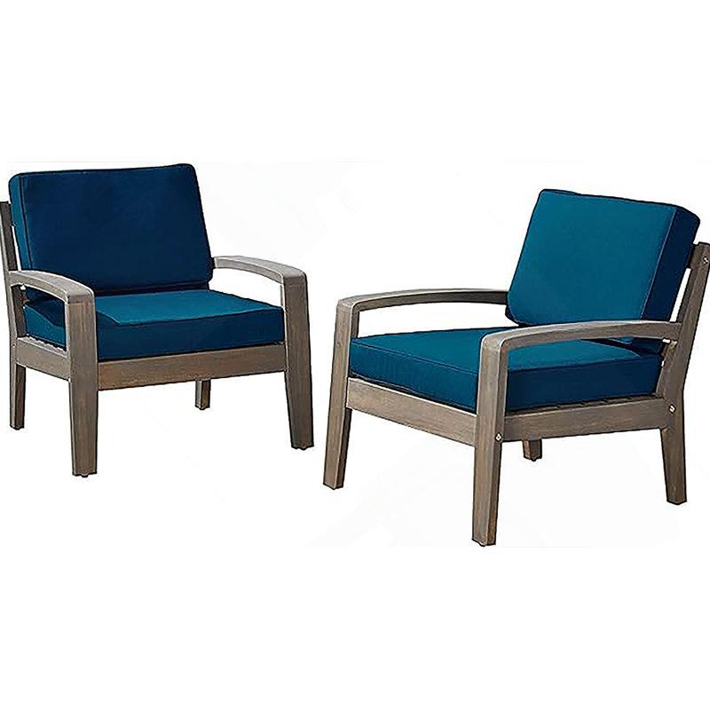 [Chaise simple] CHAISE CLUB GRENada, Bleu, Gris