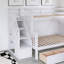 Lit superposé simple en forme de L avec 3 tiroirs-1850130163