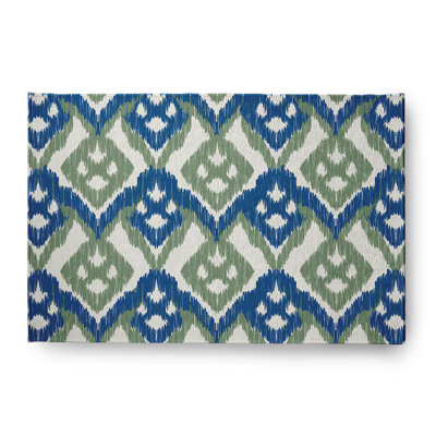 Chenille Ikat Indoor Rug