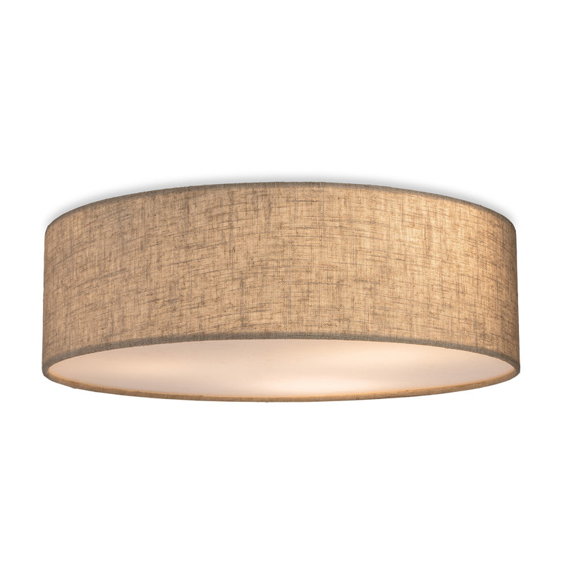 Linen Flush Mount, Oyster