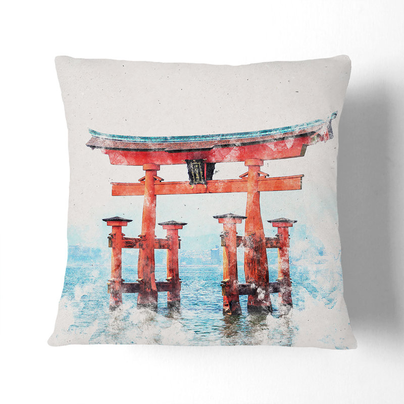 Square Throw Cushion, 40cm H x 40cm W x 15cm D