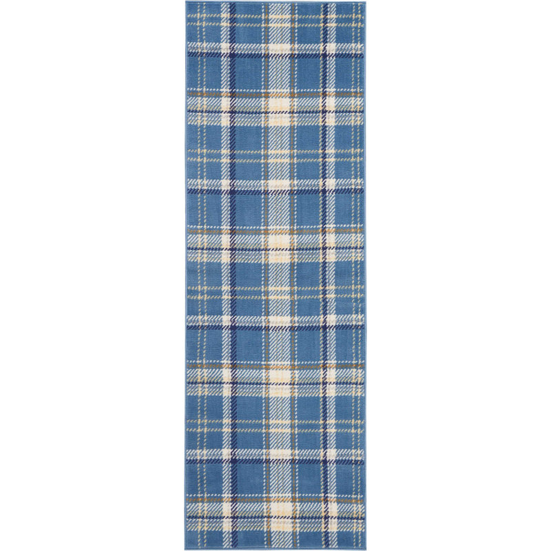 Hankinson Plaid Indoor Rug, Runner 2'3" x 7'6"