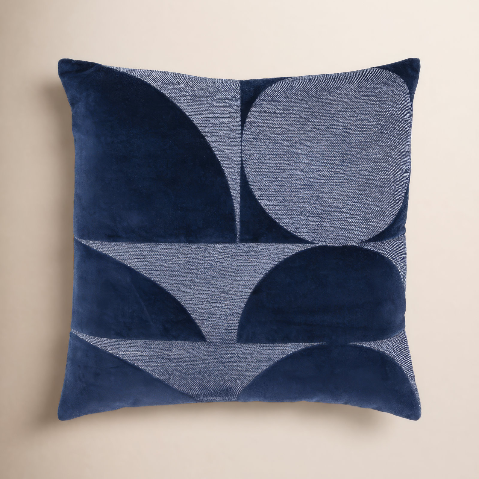 Joshelin 20" x 20" Embroidered Throw Pillow, Blue