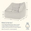 Bean Bag Bazaar Natalia Velvet Armchair Bean Bag-96215259