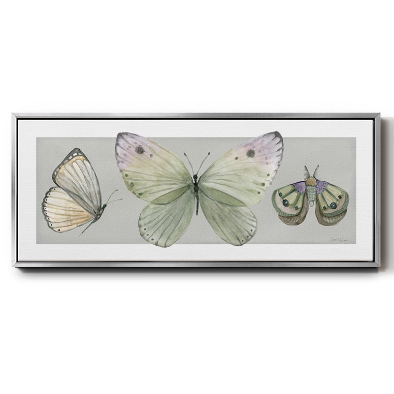 Jolis insectes II - toile encadrée, H 12 po x l 30 po