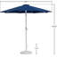 Parasol de patio en tissu / aluminium avec base Chavelle-1414781695-1414781689
