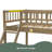 Twin XL Over Queen Bunk Bed With Ladder And Guardrails-1078959382