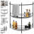 Lavish Home Pedestal Sink Organizer - Compact Under Sink Rack with 2 Storage Shelves and Towel Holder - Space Saving Bathroom Storage-1597092902