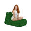 Fauteuil à billes de qualité supérieure, vert uni, 41,3 po x 29,5 po x 41,3 po | 100% polyester, imperméable | Rembourrage 100% en mousse de styromousse, capacité de poids maximale de 440 lb | Parfait pour la détente et le divertissement en plein air-244502171