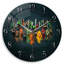 Horloge murale ronde en verre pour chambre à coucher, salon, salle à manger-1309212061