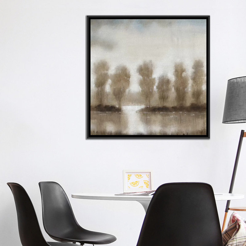 « i », reproduction d’art sur toile tendue Subtle Reflection, H 18 po x l 18 po x P 1,5 po, Toile avec cadre noir
