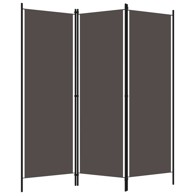 Cloison 3 panneaux vidaXL anthracite 59,1 po x 70,9 po, Anthracite, 3, H 70,87 po x l 59,6 po x P 1,6 po