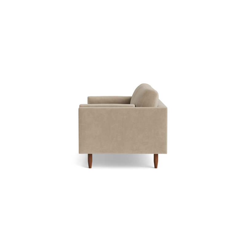 Skinny Fat Loveseat (70"), Velvet - Beige