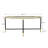 40.7'' Glass Top Console Table