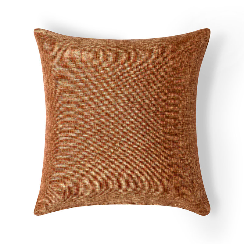 Housse et insert de coussin décoratif carré Sundown Scene, Brun