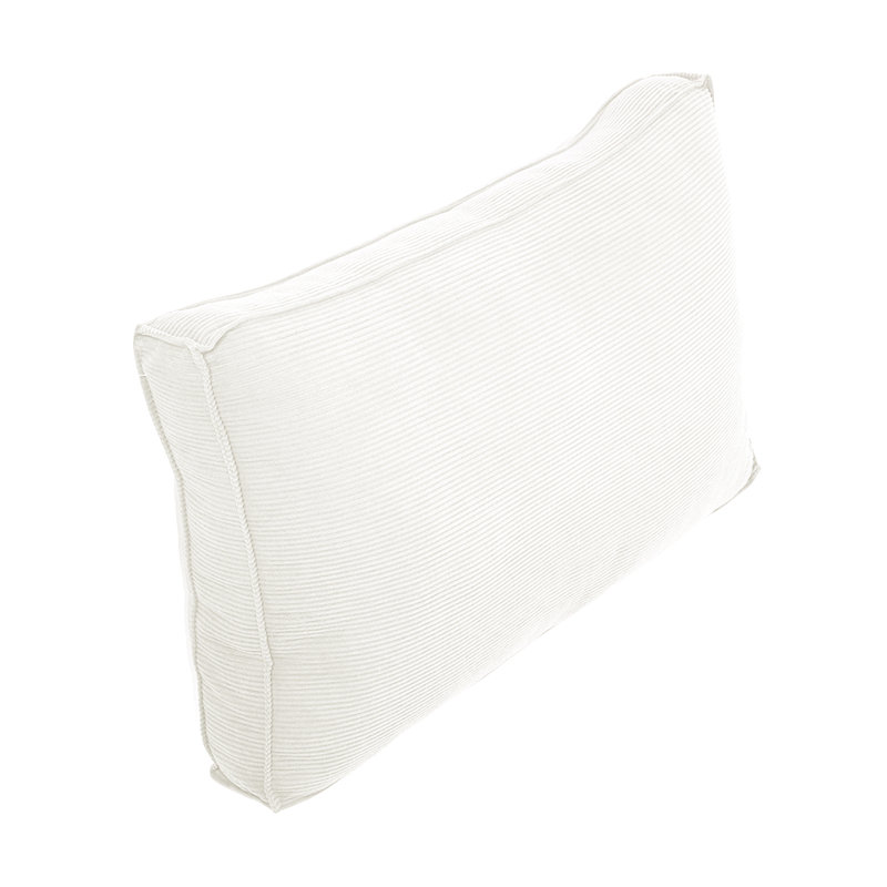 Cotton Backrest Cushion, White