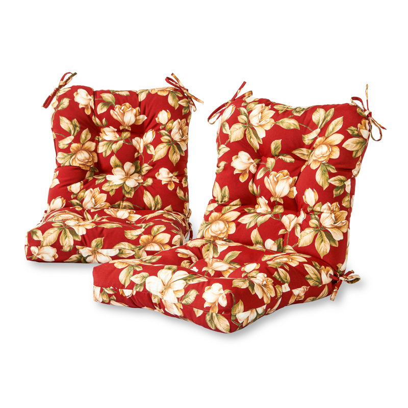 Coussin de chaise d'extérieur Lester, Floral Roma, 2, H 21 po x l 21 po x P 21 po